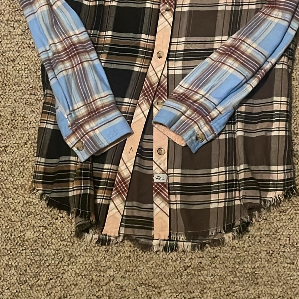 Rails Plain Button Down Shirt Xs Euc - image 4